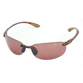 Bolle Sunglasses Kickback Dark Tortoise Frame Polarized Sandstone Gun Lenses