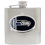 Seattle Seahawks NFL 6oz Stainless Steel Hip Flask