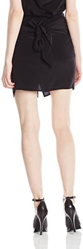 DATURA Women's Silk Knot Skirt S/M Black