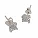 5mm Princess Cut CZ Stud Earrings Set in Sterling Silver by The Olivia Collection