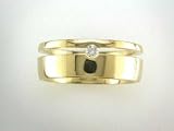 18K Yellow Gold Suspended Diamond Band