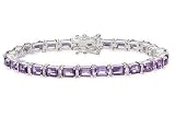 14 1/3 Carat Amethyst Sterling Silver Bracelet