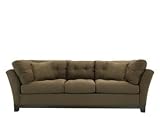 Cindy Crawford Brown Microfiber Sofa