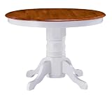 Round Pedestal Dining Table Oak (5167-30)