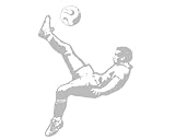 Sudden Shadows Boy Soccer Flip Kick Wall Peel & Stick Mural
