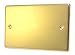 POLISHED BRASS 2 GANG BLANK PLATE C402PBW