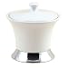 Steeltek Hampton Chrome and Ceramic Cotton Swab / Ball Container