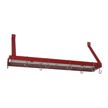 Buy Bookshelf Rack – Red, Chrome