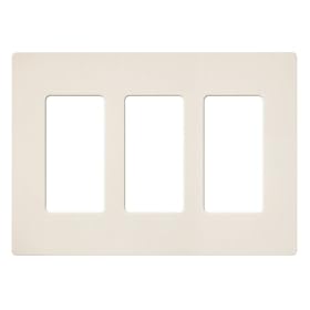 Click here to buy Lutron SC-3-ES Claro Three-gang Wallplate Eggshell by Lutron.