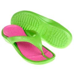 Crocs Athens II Sandal Ladies Lime/Fuchsia 5 UK
