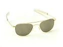 American Optical AO Original Pilot Aviator Sunglasses 55 mm Gold Bayonet True Color 30185