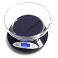 American Weigh Digital Bowl Kitchen Scale 2 Kg / 4.4 Lb Back or White