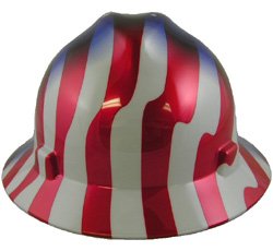 MSA FULL BRIM American Stars and Stripes Hard hats