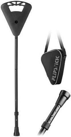 Fold Away Lightweight Adjustable Walking Stick / Cane and Seat from Flipstick