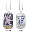 New York Yankees Johnny Damon Sport Dog Tagz Necklace - Baseball Sports Merchandise