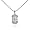 Eve's Addiction Dortheas Sterling Silver & Diamond CZ Vintage Pendant, 16 inches