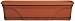 Dynamic Design MB3012TC Medallion Deluxe 30-Inch Poly Window Box with Saucer, Terra Cotta