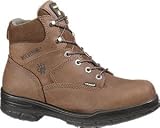 Wolverine Men's 6 DuraShocks Slip Resistant Steel Toe EH Work Boots Dark Brown