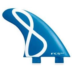 FCS FG-5 Ultra Light Fiberglass Epoxy Surfboard Fin Set - Blue by 