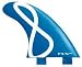 Sporting Goods : FCS FG-5 Ultra Light Fiberglass Epoxy Surfboard Fin Set - Blue