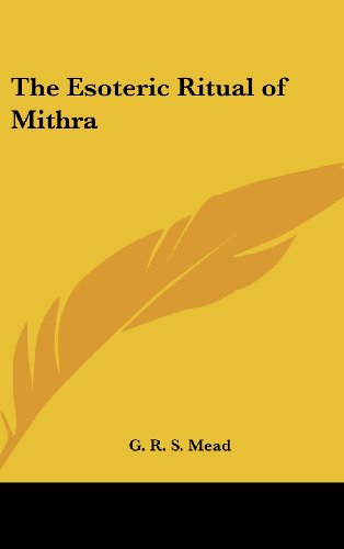 The Esoteric Ritual of Mithra