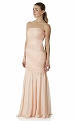 Beaded Crystal Crystals Lace Applique Chiffon/Taffeta/Tulle Evening Dress 