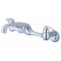 6-9 Wall Mount Faucet with 6 Cast Brass Spout - by Plumb USA