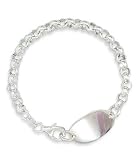 6' Rolo/Polished Oval Children's ID Bracelet