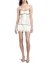 Betsey Johnson Women's Drop Waist Slip Dress,Cream,Medium
