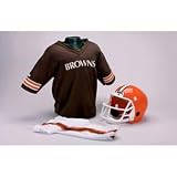 Cleveland Browns Youth NFL Team Helmet and Uniform Set - Small (Ages 4-6)