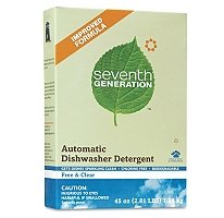Seventh Generation Automatic Dishwashing Powder, Free & Clear, 45 oz