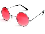 Tedd Haze 60's John Lennon Brille Red Star mit Brillen Beutel