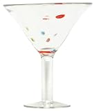 Hand Blown Glass Galaxy Margarita Glass 7.5"H 16oz Set of Four