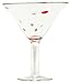 Hand Blown Glass Galaxy Margarita Glass 7.5"H 16oz Set of Four