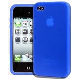 BPM Blue Silicone Case Cover Skin & Screen Protector Kit for New Apple iPhone 4 and iphone 4S Electronics