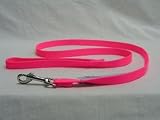 Single Thick Nylon Lead with Swivel Snap, 5/8 x 4' Hot Pink