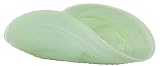 Colorful Recycled Art Glass Fern Green Yoga Plate 12.5L