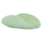 Colorful Recycled Art Glass Fern Green Yoga Plate 12.5L by Traders and Company