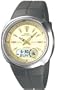 CASIO Waveceptor Atomic Mens Black Analog-Digital Watch with a Resin Band. Model: WVA106HA-1AV