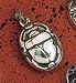 Egyptian Silver Scarab Pendant