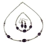 Amethyst jewelry set, 'Violet Dreams' 15 L