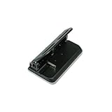 IMAGE OF Swingline 74150 24-Sheet Easy Touch Heavy-Duty Punch, 3 Holes Adjustable into 7 Positions, 9/32 dia., Black