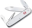 Victorinox Swiss Army Electrician Pocket Knife (Silver Alox Ribbed)