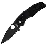 Spyderco Native, FRN Handle, Black Blade, ComboEdge, C41PSBBK
