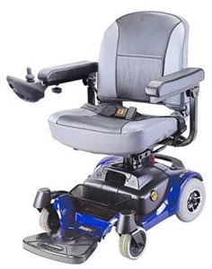 Deluxe Mini Power Chair, Blue with White Glove Service