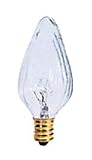 Bulbrite 420125 - 25F10CL - 25 Watt F10 Flame Shaped Light Bulb, Clear
