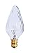 Bulbrite 420125 - 25F10CL - 25 Watt F10 Flame Shaped Light Bulb, Clear