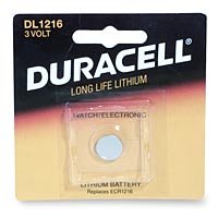 Duracell DL1216BPK Watch / Electronics Battery, 3 Volt Lithium