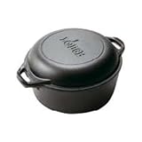 Lodge Logic 5-Quart Double Dutch Oven and Casserole with Skillet Cover