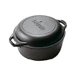 Lodge Logic 5-Quart Double Dutch Oven and Casserole with Skillet Cover